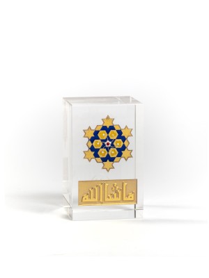  Kristal Mine İşlemeli Yatay MAŞALLAH